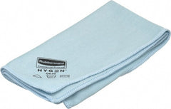 Rubbermaid - Dry Microfiber Wipes - 16" x 16" Sheet Size, Blue - Exact Tooling