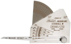 Made in USA - Stainless Steel Weld Gage - Use for Fillet and Groove Welds in Skewed Members at 90° - Exact Tooling