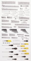 Blackhawk by Proto - 375 Piece 1/4, 3/8 & 1/2" Drive Master Tool Set - Tools Only - Exact Tooling