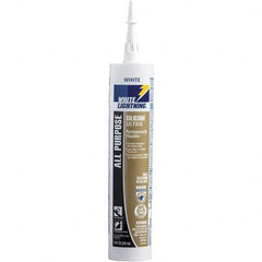 White Lightning - 10 oz Cartridge White RTV Silicone Caulk - 150°F Max Operating Temp - Exact Tooling