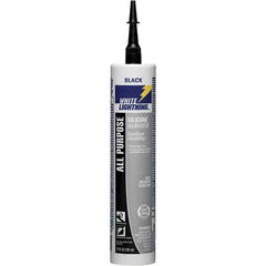 White Lightning - 10 oz Cartridge Black RTV Silicone Joint Sealant - -80 to 400°F Operating Temp, 30 min Tack Free Dry Time, 24 hr Full Cure Time - Exact Tooling