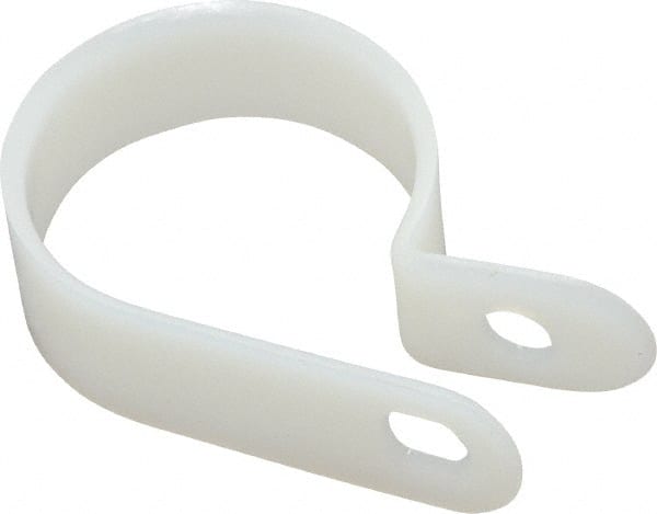 Value Collection - 27.28mm Bundle Diam, 0.181" Hole, Nylon Clamp - White - Exact Tooling