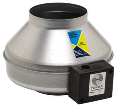 Fantech - 6" Diam, 0.68 Amp, 120 Volt Duct Fan - 303 CFM, 2,700 RPM, 0.109 hp, Variable Speed - Exact Tooling