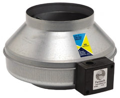 Fantech - 8" Diam, 1.14 Amp, 120 Volt Duct Fan - 461 CFM, 2,550 RPM, 0.183 hp, Variable Speed - Exact Tooling