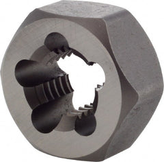 Union Butterfield - 5/8-11 UNC Thread, 1-1/4" Hex, Right Hand Thread, Hex Rethreading Die - Chromium Steel, 5/8" Thick, Series 2025 - Exact Tooling