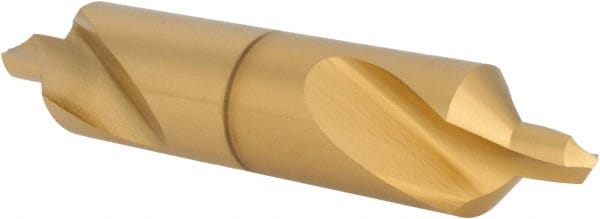 Hertel - #7 Plain Cut 90° Incl Angle High Speed Steel Combo Drill & Countersink - Exact Tooling