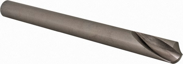 Hertel - 1/2" Body Diam, 120°, 6" OAL, High Speed Steel Spotting Drill - Exact Tooling