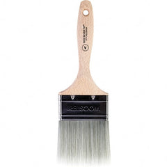 Wooster Brush - 3" Flat Synthetic Varnish Brush - 2-15/16" Bristle Length, 5.81" Wood Beavertail Handle - Exact Tooling
