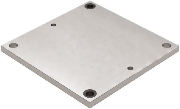 Jergens - 16" Long x 16" Wide Aluminum Fixture Plate - 3/4" Plate Thickness - Exact Tooling