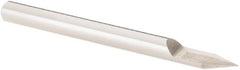 Value Collection - 1/8" Shank Diam, 1-1/2" OAL, 1/8" Cut Diam, Engraving Cutter - 0.171" LOC, Uncoated - Exact Tooling