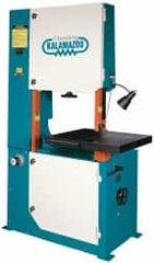 Clausing - 28 Inch Throat Capacity, Variable Speed Pulley Vertical Bandsaw - 50 to 5200 SFPM, 3 HP, Three Phase - Exact Tooling