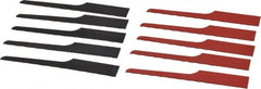 Value Collection - 10 Piece, 4" Long, Steel Reciprocating Saw Blade Set - 24 to 32 Teeth per Inch - Exact Tooling