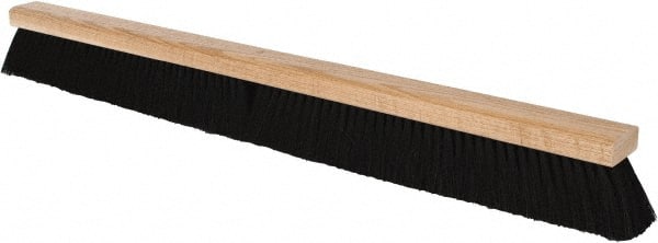 PRO-SOURCE - 36" General Purpose Tampico Push Broom - 3" Bristle Length, Wood Block, Bolt-On Handle Connection, Handle Sold Separately - Exact Tooling