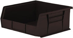 Akro-Mils - 50 Lb. Load Capacity, 10-7/8" Deep, Black Polymer Hopper Stacking Bin - 5" High x 11" Wide x 10-7/8" Long - Exact Tooling