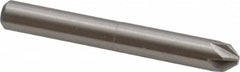 Interstate - 1/4" Head Diam, 1/4" Shank Diam, 6 Flute 82° Cobalt Countersink - Exact Tooling