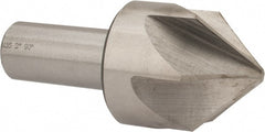 Interstate - 2" Head Diam, 1" Shank Diam, 6 Flute 90° Cobalt Countersink - Exact Tooling