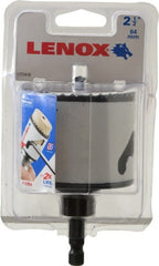 Lenox - 2-1/2" Diam, 1-9/16" Cutting Depth, Hole Saw - Bi-Metal Saw, Toothed Edge - Exact Tooling