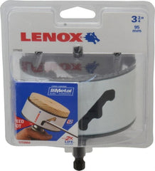 Lenox - 3-3/4" Diam, 1-9/16" Cutting Depth, Hole Saw - Bi-Metal Saw, Toothed Edge - Exact Tooling
