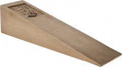 Ampco - 8" OAL Nonsparking Flange Wedge - 2" Wide x 2" High - Exact Tooling