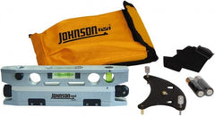 Johnson Level & Tool - 1 Beam 100' Max Range Torpedo Laser Level - Red Beam, 1/8" at 50' Accuracy, 7-1/2" Long x 2" Wide x 1" High, Battery Included - Exact Tooling