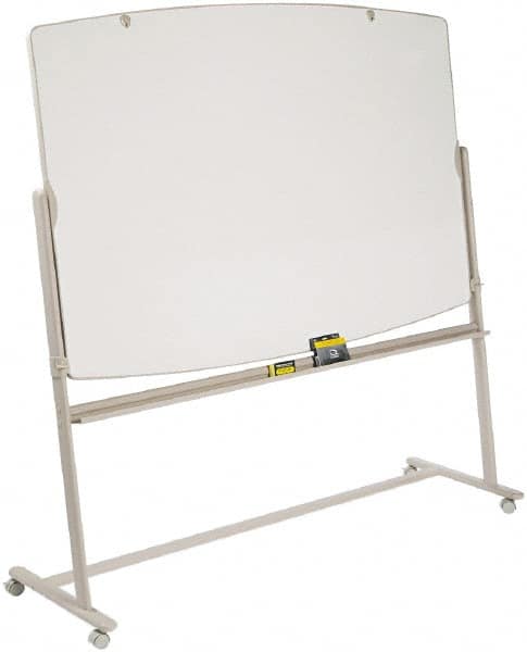Quartet - 48" High x 72" Wide Reversible Total Erase Laminate Marker Boards - Steel Frame, 4-3/8" Deep, Includes Dry-Erase Markers (Black, Blue, Green, Red) & One Eraser. - Exact Tooling