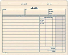 TOPS - 8-1/2 x 11", Letter Size, Manila, File Folders with Top Tab - 11 Point Stock, Straight Tab Cut Location - Exact Tooling