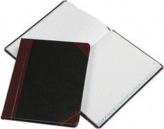 Boorum & Pease - 150 Sheet, 9-5/8 x 7-5/8", Record Rule Record/Account Book - Black & Red - Exact Tooling