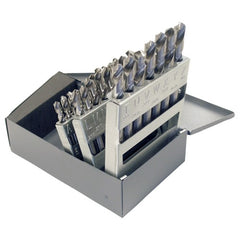 A-Z RHS / RHC HSS 118 Degree Radial Point General Purpose Screw Machine Length Drill Set - Bright - Exact Tooling