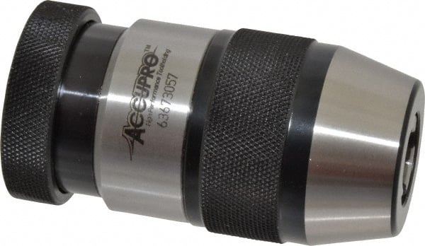Accupro - JT6, 1/32 to 1/2" Capacity, Tapered Mount Drill Chuck - Keyless, 1.929" Sleeve Diam, 3-7/12" Open Length - Exact Tooling