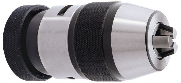 Accupro - JT33, 1/32 to 1/2" Capacity, Tapered Mount Drill Chuck - Keyless, 1.929" Sleeve Diam, 3-7/12" Open Length - Exact Tooling