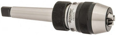 Accupro - 2MT, 1/64 to 5/16" Capacity, Integral Shank Drill Chuck - Keyless, Taper Shank, 1-1/2" Sleeve Diam, 2.559" Open Length - Exact Tooling