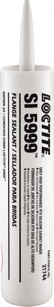 Loctite - 300 mL Cartridge Gray Silicone Sealant - -65°F Min Operating Temp - Exact Tooling