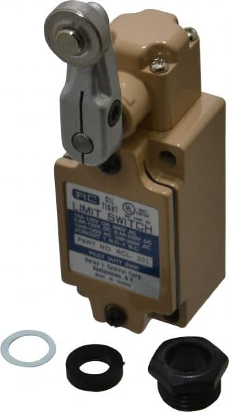 Value Collection - SPDT, NC/NO, 120 VAC, 240 VAC, 480 VAC at 10 Amps, Screw Terminal, Roller Lever Actuator, General Purpose Limit Switch - Exact Tooling
