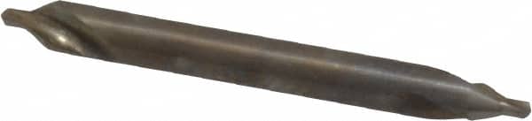 Cleveland - #1 Plain Cut 60° Incl Angle High Speed Steel Combo Drill & Countersink - Exact Tooling