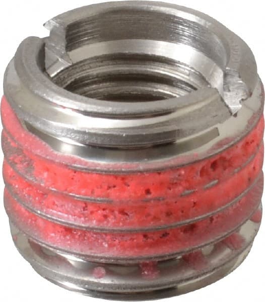 E-Z LOK - M16x2.00 Internal, M24x3.00 External, Metric Coarse, 20mm Insert Length, Self-Lock Standard Wall Thread Locking Inserts - Stainless Steel, Bright Finish, Grade 303, Use Tool 500-8 - Exact Tooling