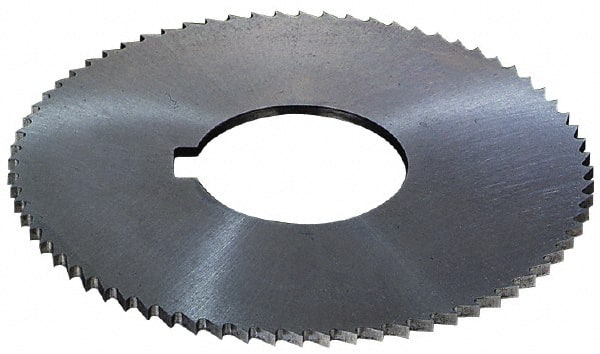Controx - 1-1/2" Diam x 0.0938" Blade Thickness x 1/2" Arbor Hole Diam, 48 Tooth Slitting and Slotting Saw - Arbor Connection, Right Hand, Uncoated, Cobalt, Concave Ground, Contains Keyway - Exact Tooling