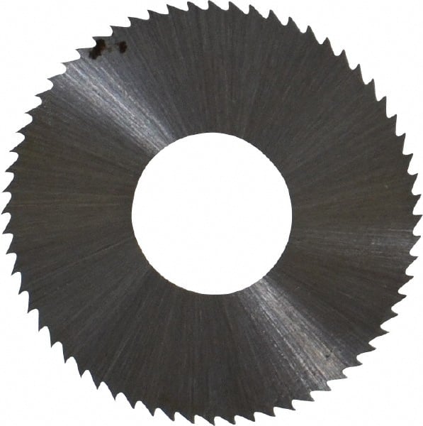 Controx - 1" Diam x 0.0156" Blade Thickness x 3/8" Arbor Hole Diam, 64 Tooth Slitting and Slotting Saw - Arbor Connection, Right Hand, Uncoated, High Speed Steel, Concave Ground - Exact Tooling