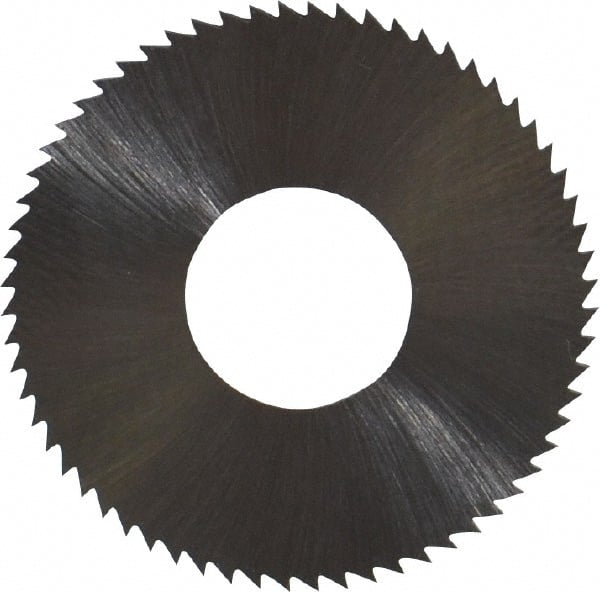 Controx - 1" Diam x 0.02" Blade Thickness x 3/8" Arbor Hole Diam, 64 Tooth Slitting and Slotting Saw - Arbor Connection, Right Hand, Uncoated, High Speed Steel, Concave Ground - Exact Tooling