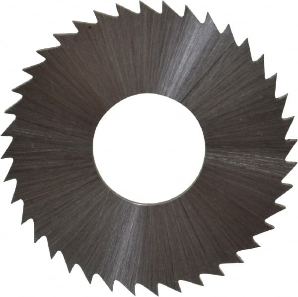 Controx - 1" Diam x 0.0469" Blade Thickness x 3/8" Arbor Hole Diam, 40 Tooth Slitting and Slotting Saw - Arbor Connection, Right Hand, Uncoated, Cobalt, Concave Ground, Contains Keyway - Exact Tooling
