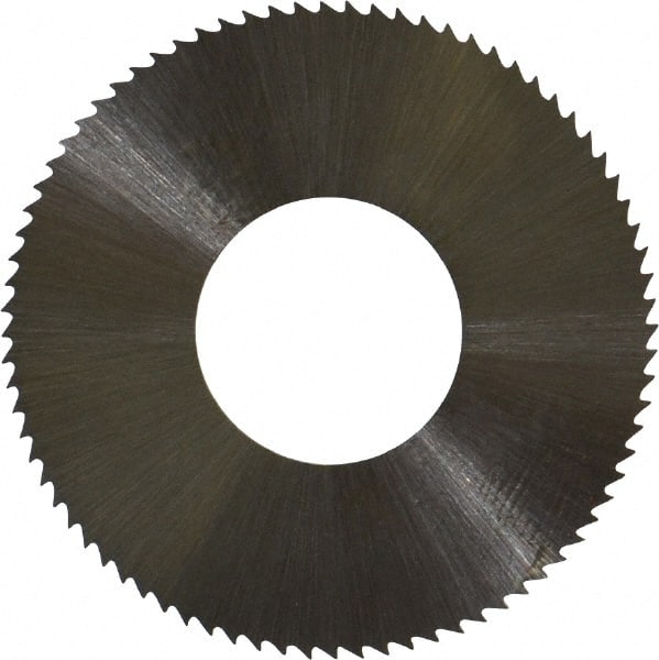 Controx - 1-1/4" Diam x 0.02" Blade Thickness x 1/2" Arbor Hole Diam, 80 Tooth Slitting and Slotting Saw - Arbor Connection, Right Hand, Uncoated, High Speed Steel, Concave Ground - Exact Tooling