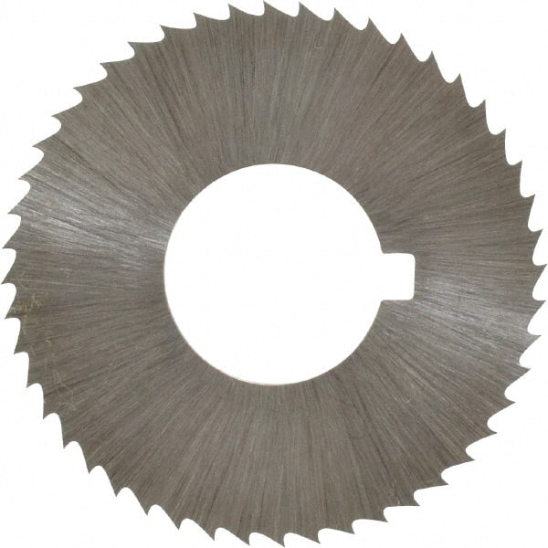 Controx - 1-1/4" Diam x 0.04" Blade Thickness x 1/2" Arbor Hole Diam, 48 Tooth Slitting and Slotting Saw - Arbor Connection, Right Hand, Uncoated, Cobalt, Concave Ground, Contains Keyway - Exact Tooling
