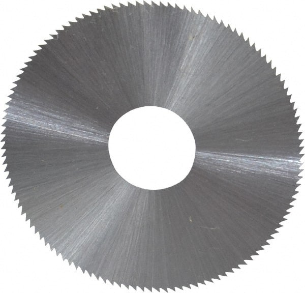 Controx - 1-3/4" Diam x 0.01" Blade Thickness x 1/2" Arbor Hole Diam, 120 Tooth Slitting and Slotting Saw - Arbor Connection, Right Hand, Uncoated, High Speed Steel, Concave Ground - Exact Tooling