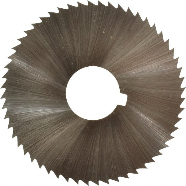 Controx - 1-3/4" Diam x 0.0469" Blade Thickness x 1/2" Arbor Hole Diam, 56 Tooth Slitting and Slotting Saw - Arbor Connection, Right Hand, Uncoated, Cobalt, Concave Ground, Contains Keyway - Exact Tooling