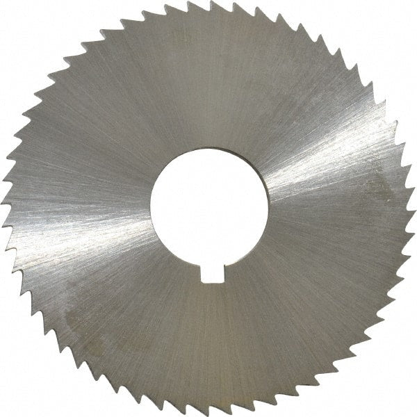 Controx - 1-3/4" Diam x 0.0781" Blade Thickness x 1/2" Arbor Hole Diam, 56 Tooth Slitting and Slotting Saw - Arbor Connection, Right Hand, Uncoated, Cobalt, Concave Ground, Contains Keyway - Exact Tooling