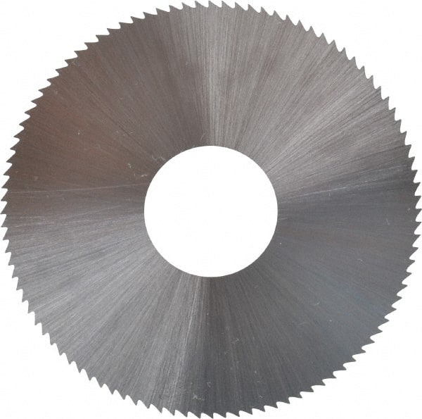 Controx - 2" Diam x 0.018" Blade Thickness x 5/8" Arbor Hole Diam, 100 Tooth Slitting and Slotting Saw - Arbor Connection, Right Hand, Uncoated, High Speed Steel, Concave Ground - Exact Tooling