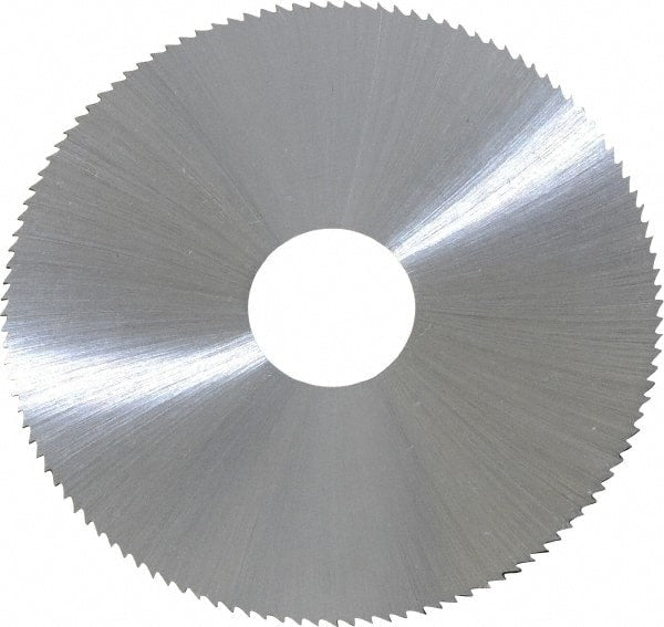 Controx - 2-1/2" Diam x 0.0313" Blade Thickness x 5/8" Arbor Hole Diam, 120 Tooth Slitting & Slotting Saw - Arbor Connection, Right Hand, Uncoated, M2 High Speed Steel, Concave Ground - Exact Tooling