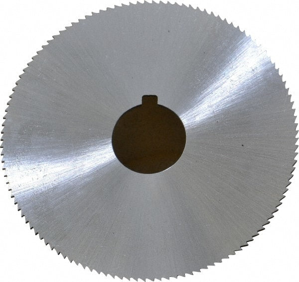 Controx - 2-1/2" Diam x 0.0469" Blade Thickness x 5/8" Arbor Hole Diam, 120 Tooth Slitting and Slotting Saw - Arbor Connection, Right Hand, Uncoated, Cobalt, Concave Ground, Contains Keyway - Exact Tooling