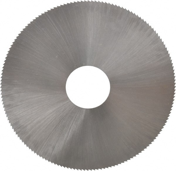 Controx - 4" Diam x 0.02" Blade Thickness x 1" Arbor Hole Diam, 160 Tooth Slitting and Slotting Saw - Arbor Connection, Right Hand, Uncoated, Cobalt, Concave Ground - Exact Tooling
