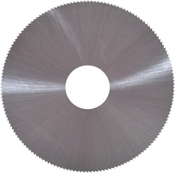 Controx - 4" Diam x 0.0938" Blade Thickness x 1" Arbor Hole Diam, 80 Tooth Slitting and Slotting Saw - Arbor Connection, Right Hand, Uncoated, Cobalt, Concave Ground, Contains Keyway - Exact Tooling