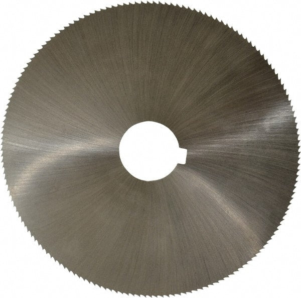 Controx - 5" Diam x 0.0469" Blade Thickness x 1" Arbor Hole Diam, 160 Tooth Slitting and Slotting Saw - Arbor Connection, Right Hand, Uncoated, Cobalt, Concave Ground, Contains Keyway - Exact Tooling
